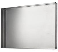 Pentole Agnelli Pasticceria e Pizza Teglia Rettangolare in Lega d'Alluminio 3003 con Bordi Dritti, Argento, 60 x 40 x 4 cm