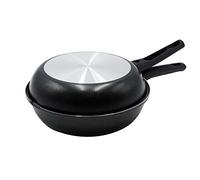 Pentole Agnelli COFA43226 Family Cooking Rame e Pasticceria Fornetto padella Doppia in Alluminio Antiaderente con Manici in Bakelite, 26 cm