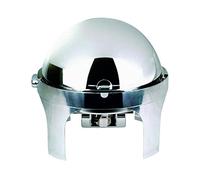 Pentole Agnelli COIX3100RO36 Linea Buffet Chafing Dish Rotondo Roll Top, con Coperchio a scomparsa, 45 x 36 cm