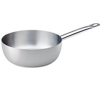 Pentole Agnelli COIX3109E22 Linea Acciaio Casseruola Conica con Manico Tubolare, 22 cm