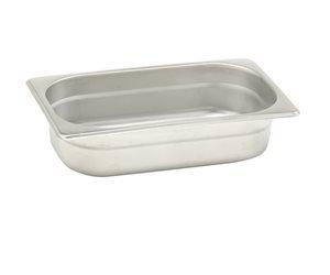 Pentole Agnelli COIXGNP14100 Bacinella Gastronorm 1/4, Acciaio Inossidabile, Argento, 26.5 x 16.2 x 10 cm