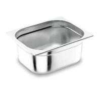 Pentole Agnelli COIXGNP14150 Bacinella Gastronorm 1/4, Acciaio Inossidabile, Argento, 26.5 x 16.2 x 15 cm