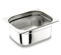 Pentole Agnelli COIXGNP19100 Bacinella Gastronorm 1/9, Acciaio Inossidabile, Argento, 10.8 x 17.60 x 10 cm