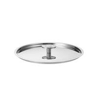 Pentole Agnelli Linea 1907, Acciaio Lucido Coperchio con Ponticello, Argento, E624 cm