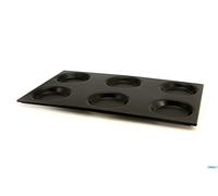 Pentole Agnelli COSA183/S06 Teglia Gastronorm Antiaderente 6 Stampi, Alluminio, 53 x 32.5 cm