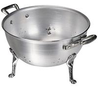 Pentole Agnelli Colapasta a 3 Piedi, in Alluminio BLTF, con 2 Maniglie in Acciaio Inossidabile, 20 cm, Argento