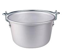 Pentole Agnelli, FAMA4436, Paiolo con 1 Manico ad Arco, Alluminio, Argento