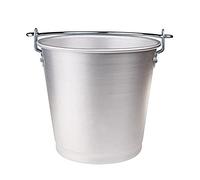 Pentole Agnelli FAMA8010 Secchio Latte con Maniglia, Alluminio, 10 cm, Argento