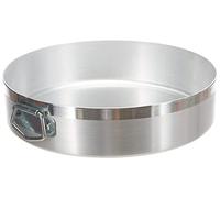 Pentole Agnelli Family Cooking Alluminio Tortiera Cilindrica con Anello, Argento, 22 cm