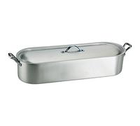 Pentole Agnelli Family Pesciera, Alluminio, Argento, 40 cm