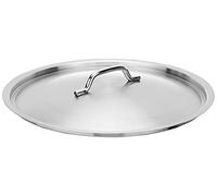 Pentole Agnelli Inox Coperchio con Ponticello, Argento, 36 cm