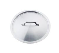 Pentole Agnelli Inox Coperchio con Ponticello, Argento, 45 cm