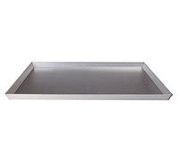 Pentole Agnelli Lamiera Alluminata Teglia Rettangolare, Argento, 60 x 40 cm