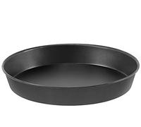 Pentole Agnelli Lamiera Blu Tortiera Tonda per Pizze , Nero, 50 cm