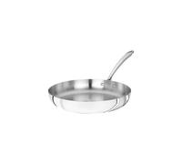 Pentole Agnelli Linea 1907 Padella con Manico, Alu-Inox, Argento, 24 cm