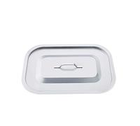 Pentole Agnelli Linea Acciaio Coperchio Rettangolare, Argento, 50 cm