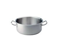 Pentole Agnelli Linea Acciaio Inox 18-10 Casseruola Bassa cm 40