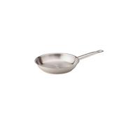 Pentole Agnelli Linea Acciaio Padella con Manico, Argento, 28 cm