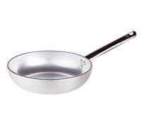 Pentole Agnelli Linea Alluminio 2 mm Padella Radiante Svasata Alta con Manico Inox , Argento, 36 cm