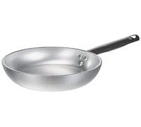 Pentole Agnelli Linea Alluminio 5 mm Padella Radiante con Un Manico Inox, Argento, 20 cm