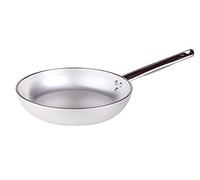 Pentole Agnelli Linea Alluminio 5 mm Padella Radiante con Un Manico Inox, Argento, 36 cm
