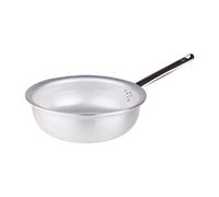 Pentole Agnelli Linea Alluminio Professionale Padella a Mantecare 5mm Radiante , Argento, 24 cm