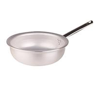 Pentole Agnelli Linea Alluminio Professionale Padella a Mantecare 5mm Radiante , Argento, 32 cm