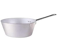 PENTOLE AGNELLI Agnelli Casseruola Conica Family Cookware 1 Manico Con Becco Alluminio, Argento, Cm 10 - 443010
