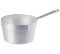 Pentole Agnelli – Casseruola conica Linea Family – Alluminio, 1 manico con becco, Argento 12 cm