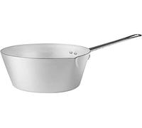 PENTOLE AGNELLI Agnelli Casseruola Conica Family Cookware 1 Manico Con Becco Alluminio, Argento, Cm 20 - 443020