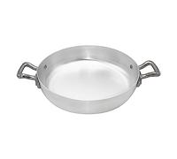 Pentole Agnelli Linea Family Cooking Alluminio Tegame con Due Maniglie , Argento, 20 cm