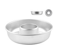 Pentole Agnelli Linea Pasticceria e Cake Design Ciambella Con Tubo, Argento, 22 cm