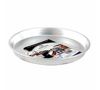 Pentole Agnelli Linea Pasticceria e Pizza Tortiera Conica in Alluminio con Orlo (H 3 cm), Argento, 32 cm