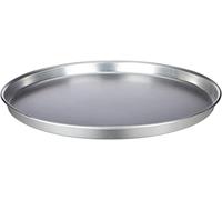 Pentole Agnelli Linea Pasticceria e Pizza Tortiera Conica in Alluminio con Orlo (H 3 cm), Argento, 50 cm