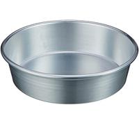 Pentole Agnelli Linea Pasticceria e Pizza Tortiera Conica in Alluminio con Orlo (H 6 cm), Argento, 20 cm