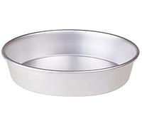 Pentole Agnelli Linea Pasticceria e Pizza Tortiera Conica in Alluminio con Orlo (H 6 cm), Argento, 50 cm