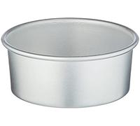 Pentole Agnelli Linea Pasticceria e Pizza Tortiera Conica in Alluminio con Orlo (H 8 Cm), Argento, 18 cm