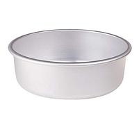 Pentole Agnelli Linea Pasticceria e Pizza Tortiera Conica in Alluminio con Orlo (H 8 Cm), Argento, 36 cm