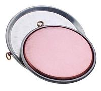 Pentole Agnelli Linea Rame Tortiera per Farinata Martellata con Orlo, Marrone, 40 cm