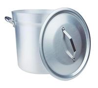 Pentole Agnelli Linea Salsa Pomodoro in Alluminio Pentola Tipo Nord con Coperchio, Argento, 40 cm