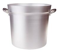 Pentole Agnelli Linea Salsa Pomodoro in Alluminio Pentola Tipo Nord con Due Maniglie in Alluminio, Argento, 36 cm