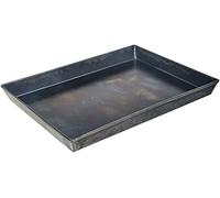 Pentole Agnelli Pasticceria e Pizza Teglia Rettangolare in Lamiera Blu, Blu, 30 x 23 cm