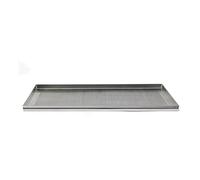 Pentole Agnelli Pasticceria e Pizza Teglia Rettangolare Microforata, Foro 2 mm in Lega 3003, Alluminio, 60 x 40 x 2 cm