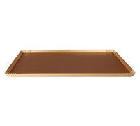 Pentole Agnelli Pasticceria e Pizza Vassoio Anodizzato, Alluminio, Oro, 30.5x22.5x1.5 cm