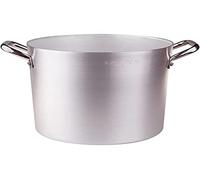 Pentole Agnelli PCMX0338 Pentola Alluminio con 2 Maniglie, Inox, 38 cm