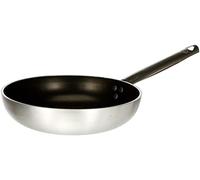 Pentole Agnelli Platinum Padella Svasata Alta a Saltare, in Alluminio, Acciaio Inossidabile, Argento e Nero, 24 cm