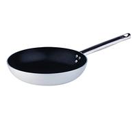 Pentole Agnelli Platinum Padella Svasata Bassa, Acciaio Inossidabile, Argento, 28 cm