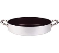 Pentole Agnelli professionali ALSA2106S40 Casseruola Bassa, Antiaderente, Spessore 5 mm con Due Maniglie Inox, Diametro 40 cm