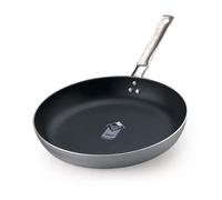 Pentole Agnelli Select Padella Svasata Bassa con Manico, Alluminio, Argento, 28 cm