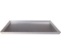 Pentole Agnelli Lamiera Alluminata Teglia Rettangolare, Argento, 40 x 30 cm